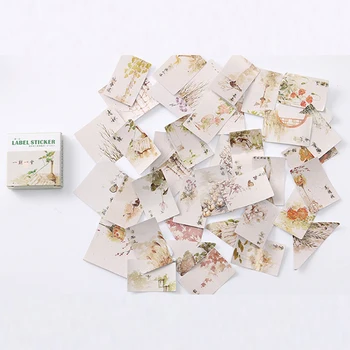 

Chinese painting Memo pad Stickers Posted It Kawaii Planner Scrapbooking Stationery Sticker Escolar School Supplies