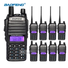 8 шт. Walkie Talkie Трансивер HF Ручной Радио Портативный Baofeng Bf-uv82 Для ХЭМ CB Радиостанции Домофон Двухстороннее Радио