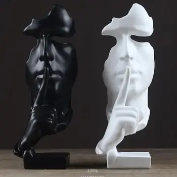 

Creative Abstract Silence Art Statue Home Furnishings Simple And Stylish Resin Home Decoration