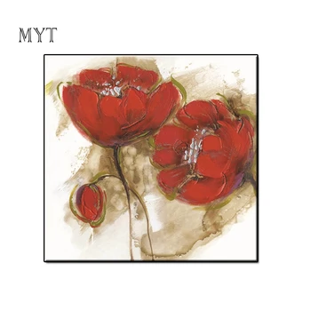 

MYT Drawing Flower Oil Painting Abstract On Canvas 100% Handmade Color Painting Art Modern Art For Home Wall Decoration