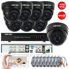 OWSOO 8CH DVR 800TVL безопасности Камера Системы комплект полный 960 H/D1 P2P сети видео Регистраторы комплект 8 шт. инфракрасный ИК Купол Камера