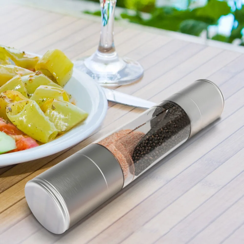 2 in 1 stainless steel manual pepper grinder-in Mills from Home