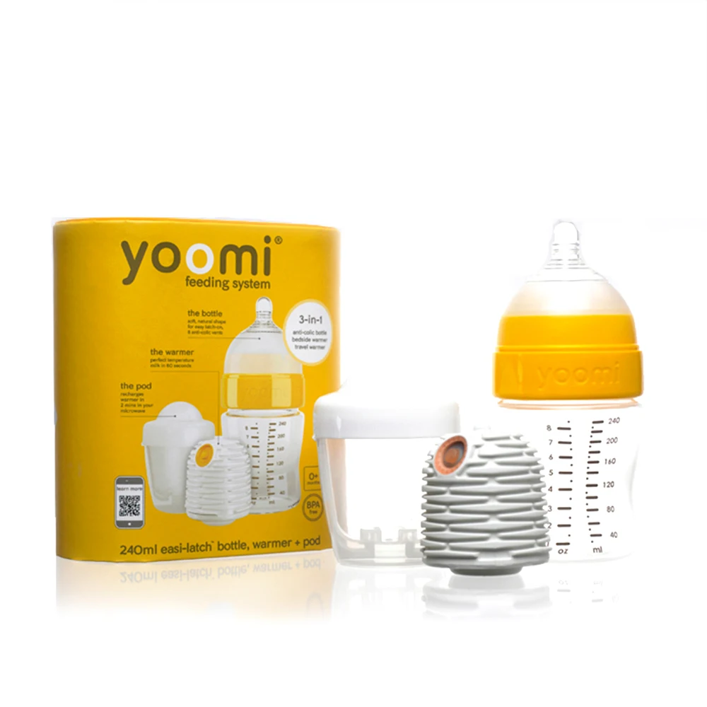 

YOOMI Portable Baby Warmer + Charging Pot + 5oz/80z Feeding Bottle With Slow Flow Teat Set Feeding System Baby Care