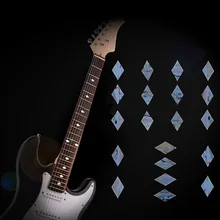 Гитара Бас наклейка на лад, DIY Наклейка на гитарную шею-10 шт ромб форма