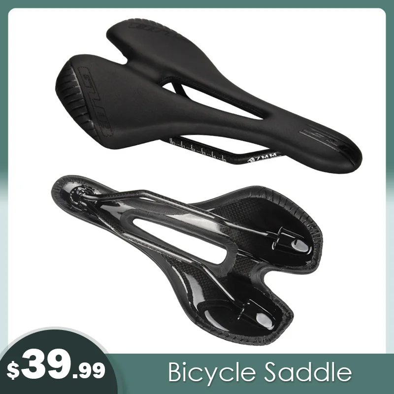 

GUB Carbon Fiber Bicycle Saddle Seat MTB Road Bike Saddles Mountain Bike Racing Antislip Breathable Saddles Bike Accessories