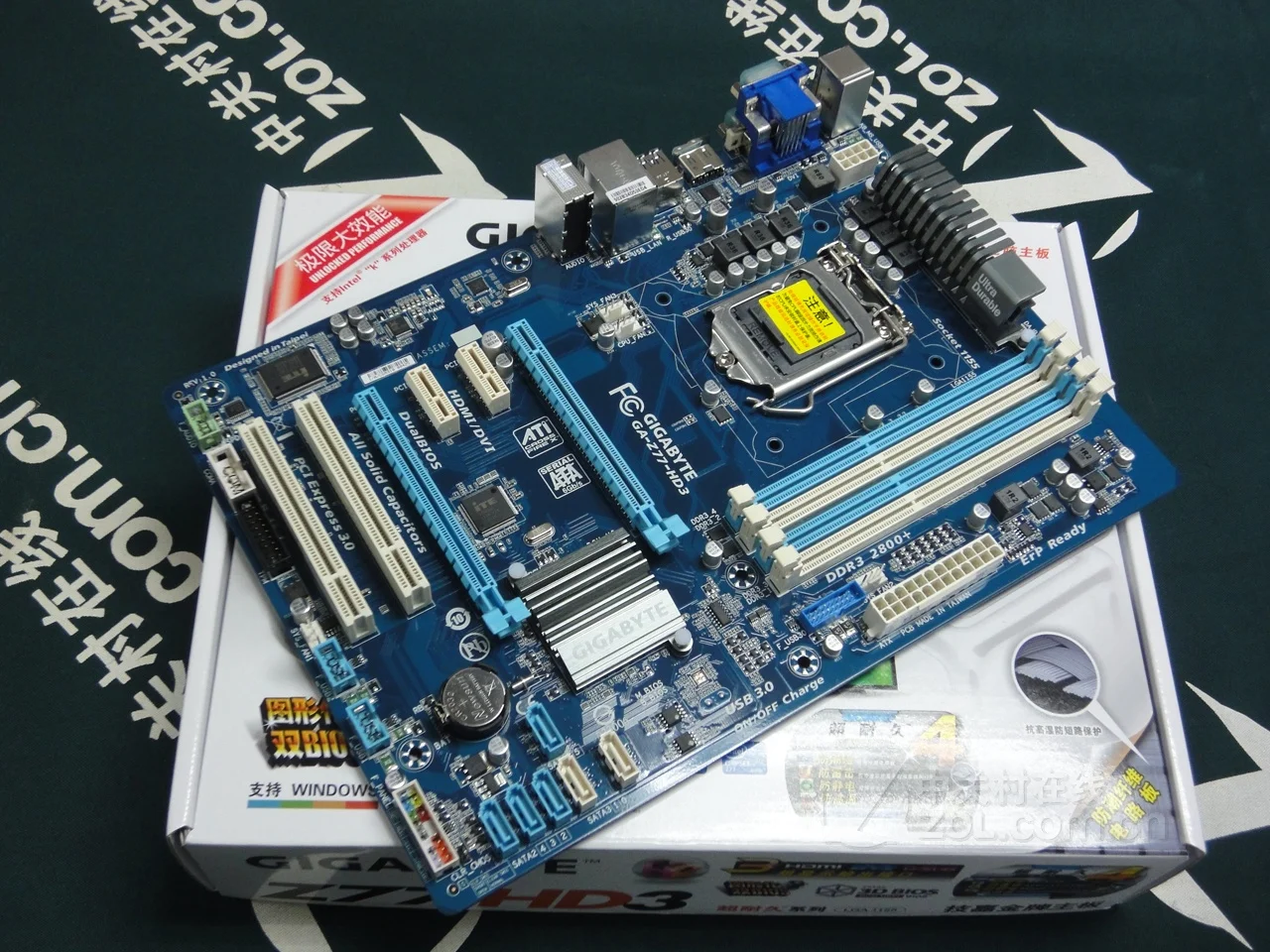 Gigabyte GA-Z77-HD3 оригинальная материнская плата LGA 1155 DDR3 USB3.0 32G Z77 Z77-HD3 Z77 HD3 настольных 22nm процессор б/у