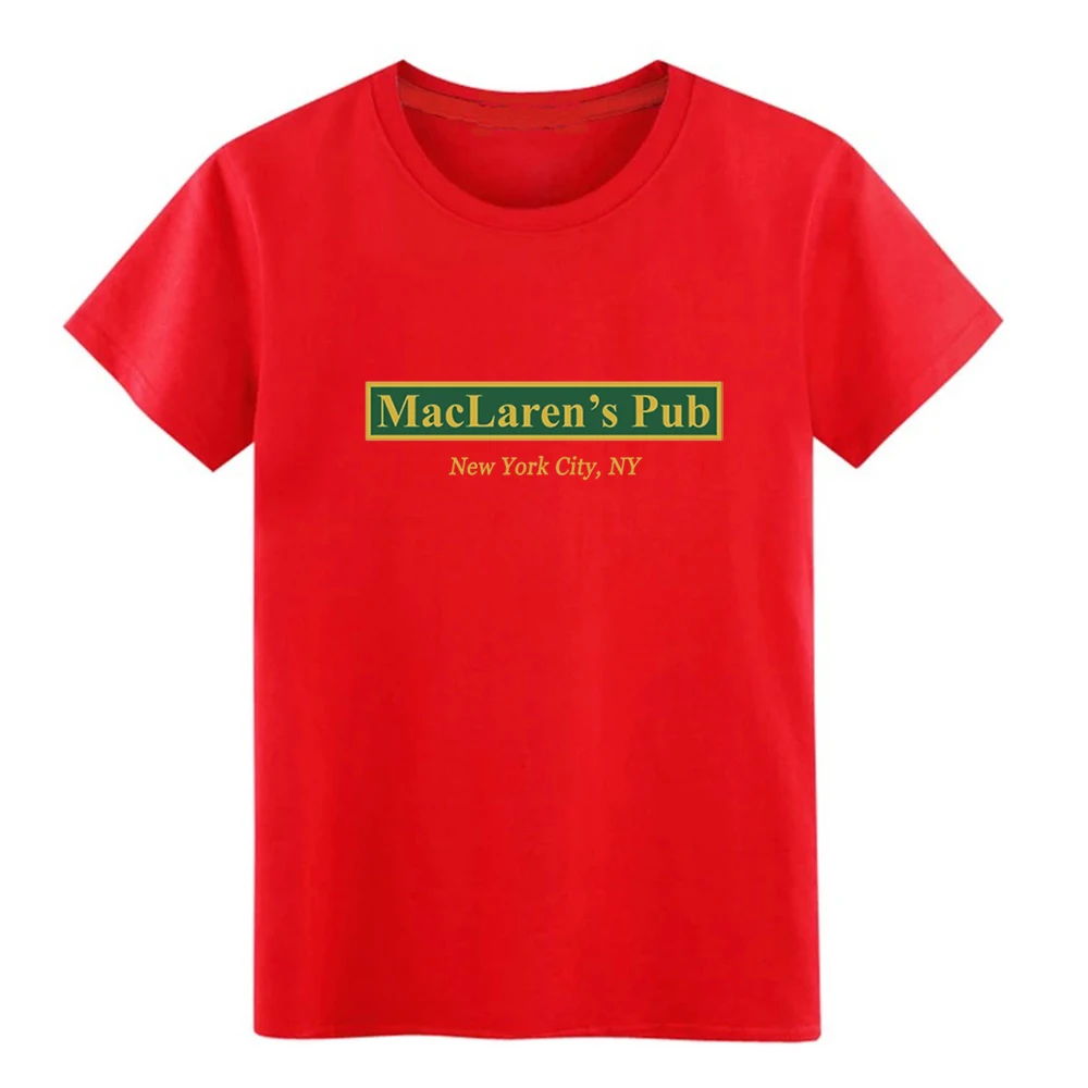 Мужская футболка MacLaren s Pub New York How I Met ваша мама дизайнерская рубашка евро размер