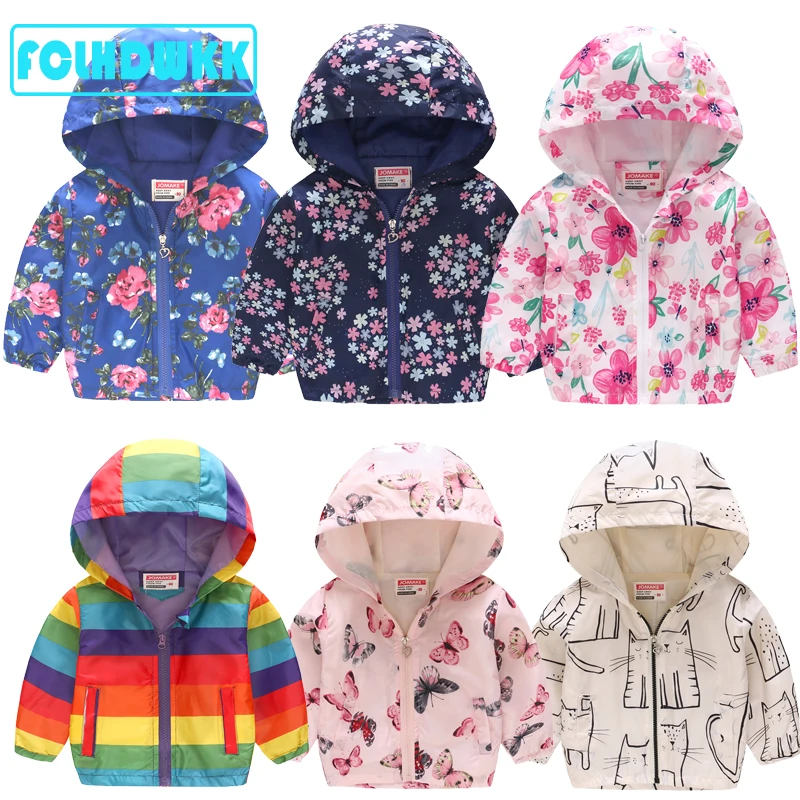 Spring summer Kids Clothes Boys Girls Jackets Children Hooded ...