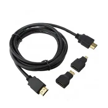 

New3 in 1 Full HD 1080P HDMI Cable to HDMI / Mini HDMI / Micro HDMI Adapter #DY170