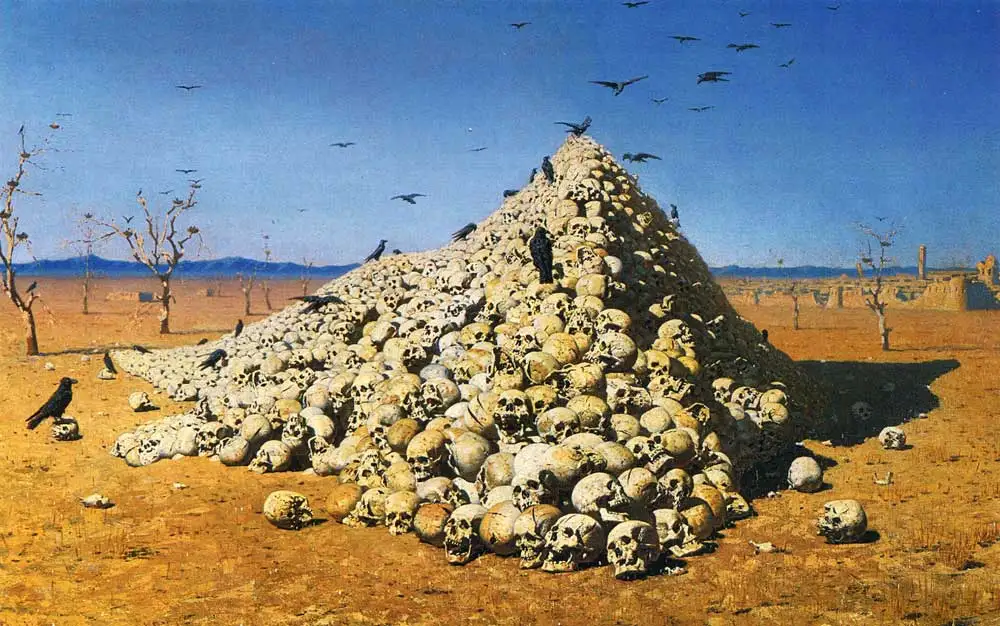 Апофеоз войны. 1891 художник VV Vereshchagin. Русский Ретро Винтаж плакат декоративный DIY