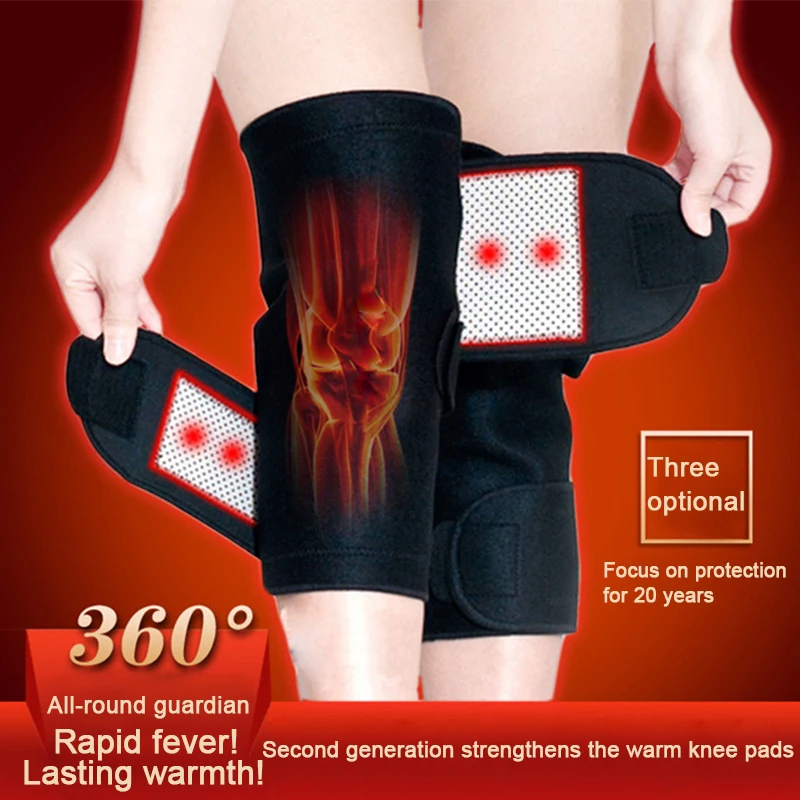 

1 Pair Self Heating Knee Pads For Arthritis Magnetic Tourmaline Belt Therapy Knee Support Brace Protective Pain Relief Health