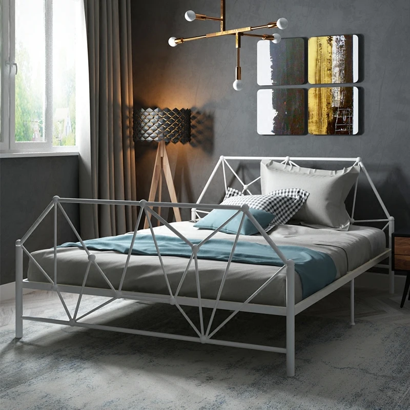 European type contemporary contracted iron art bed adult children iron bed 1.2m 1.5m single double iron frame bed princess bed European type contemporary contracted iron art bed adult children iron bed 1.2m 1.5m single double iron frame bed princess bed
