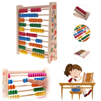 

Counting Frame Abacus Educational Counting Toy Montessori 10-Row Calculate Numbers Preschool Skills Colourful