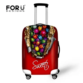 

FORUDESIGNS New 3D Cute Scarab Trolley Travel Luggage Cover Stretch Suitcase Protective Cover Apple18-30 Inch Case Trunk Covers