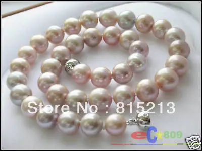 

ddh001601 NEW 17" 11-2mm lavender ROUND FRESHWATER PEARL Necklace 28% Discount