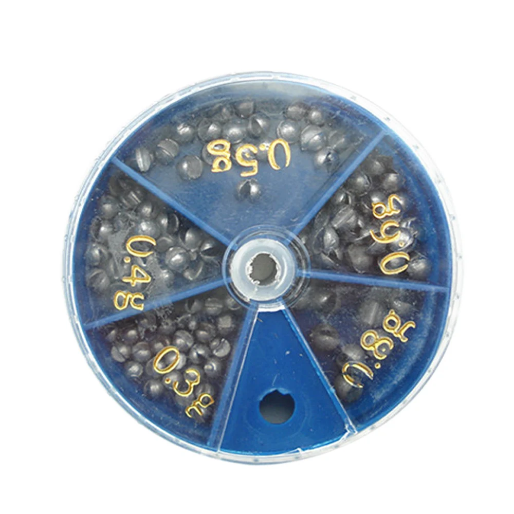 

Fishing Egg Bullet Rig Sinkers Angling Lead Weight Split Shot Box five models not easily deformed Hot sale