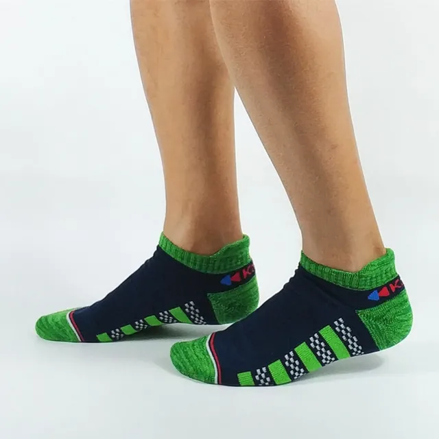 2 Pack Men's Green Performance Low Cut Tab Socks USA Size 9 12,Euro