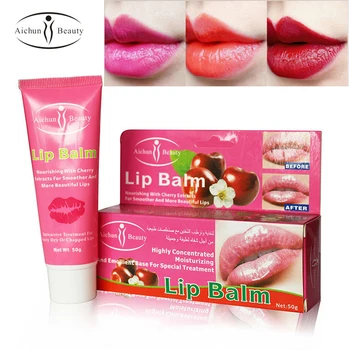 

2017 Aichun Beauty Lip Plumper Cherry Collagen Lip Mask Moisturizing Anti Aging Anti Winkles Deep Hydrating Lip Balm 50g