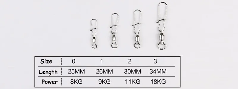 Бренд мощность никогда не ржавеет рыболовные Вертлюги с крючками оснастки Рыбалка аксессуар Разъем 10 шт
