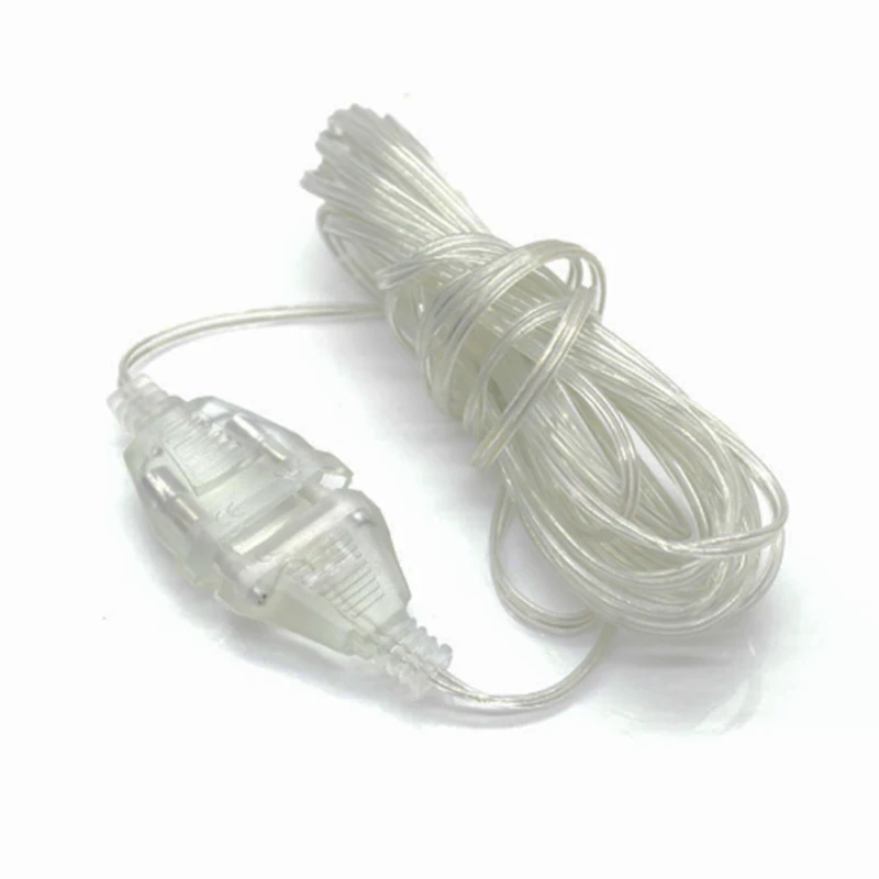 3 м удлиненный провод для ЕС/США штекер интерфейс светодиодный Сказочный светильник гирлянды лампы Свадебные украшения дома сада