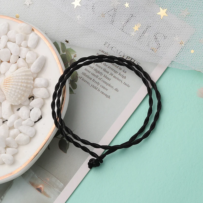 2019 DIY красный черный ручной веревочный ошейник висячий браслет ожерелье кулон