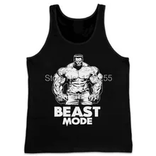 Зверь режим спортивная одежда майка мода унисекс майка для бодибилдинга фитнеса для мужчин без рукавов с принтом на заказ повседневное безрукавки для женщин