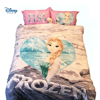 

pink girl disney twin queen size comforter bedding set Frozen Elsa princess full king bedpsreads 3d cotton quilt cover kid decor