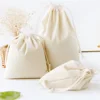 New Cotton Linen Gift Bag Travel Drawstring Storage Bags Sundries Small Beam Rope Pouches Handmade Candy Bag ► Photo 3/6