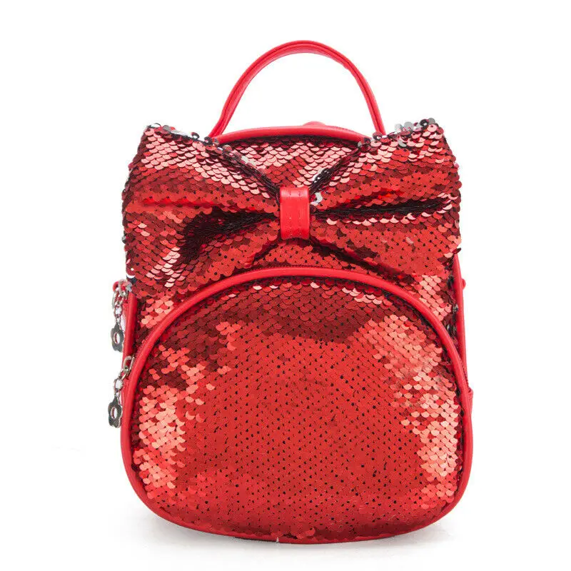 Дизайнерский Женский мини-рюкзак с блестками и бантом для девочек, милый подарок ко дню рождения, мини-рюкзак - Цвет: A6