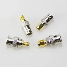 High 4Pcs BNC- SMA RF Adapter Kit SMA to BNC Straight Nickel& Gold Plated BNC to SMA Male/Female UEJ