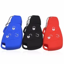 2/3 Buttons 3 Colors Car Key Cover Case For Mercedes For Benz B C E ML S CLK CL Fob Cover Holder Keyless Entry Protective Shell
