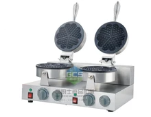 Free shipping High quality China sale heart shape waffle machine Double head