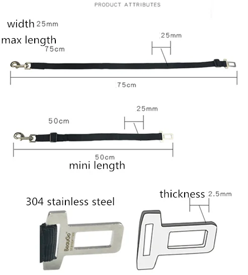 Регулируемый поводок для собак в автомобиле, для собак, кошек, ремень безопасности для автомобильного кресла, для домашних животных, Автоматический защитный поводок для маленьких, средних и больших собак, тяговые канаты