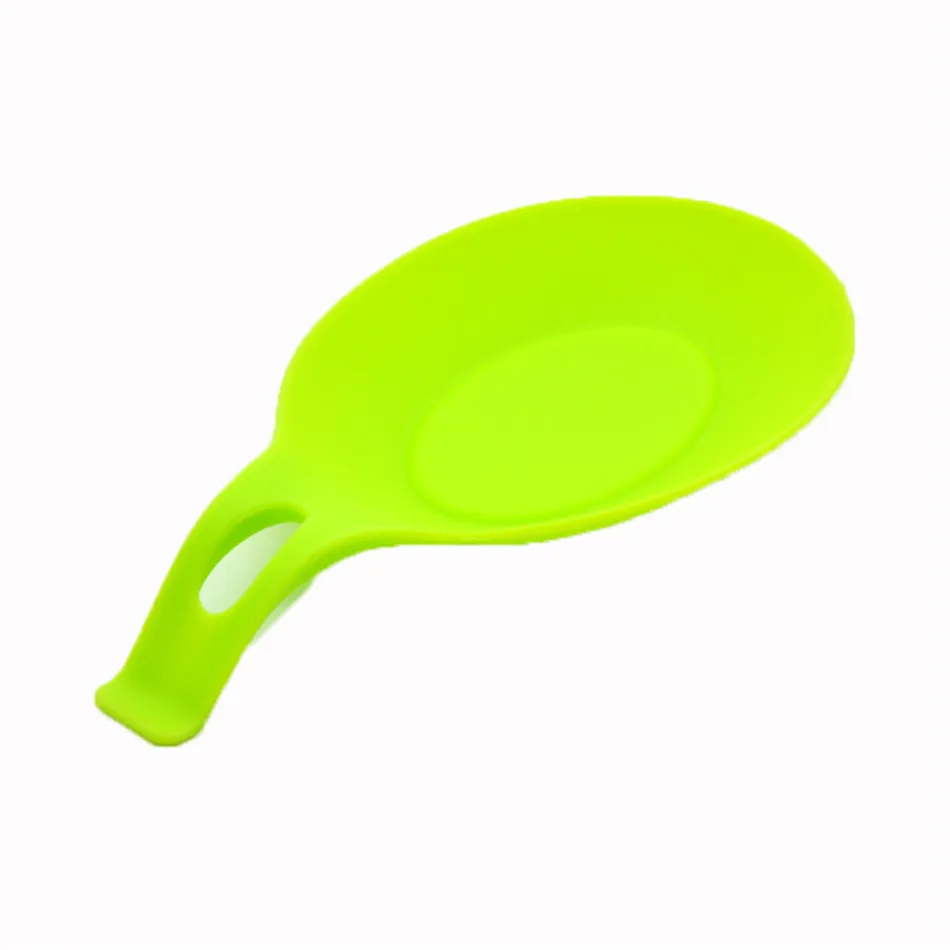 Silicone Spoon Rest Kitchen Gadgets Non-stick Food Grade Silicone Spoon Rest Spatula Holder Cooking Tools Spatula Brush Mat (7)