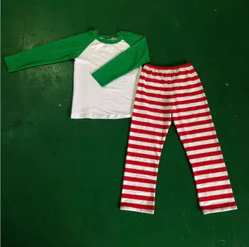 

boutique clothing teenage toddler girls winter red pajamas clothes pjs stripe pajamas Sleep Wear toddler boys christmas pajamas