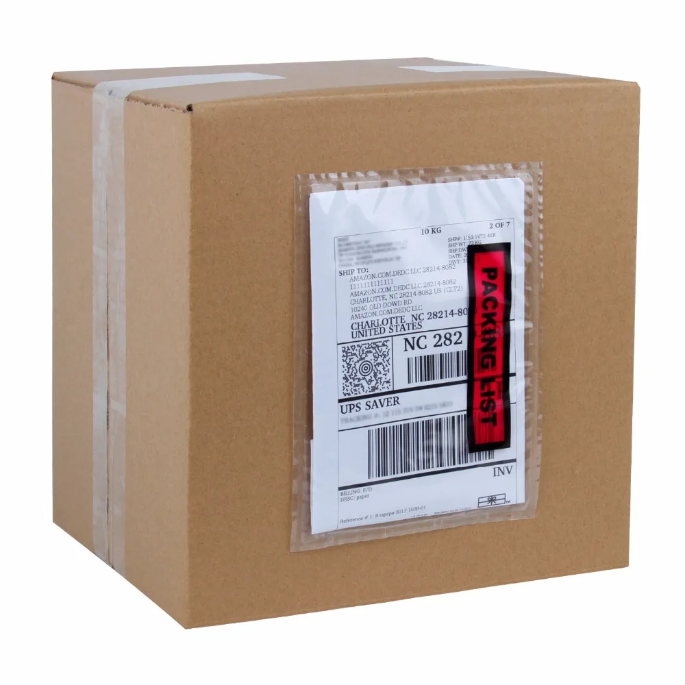 4.5 X 5.5 Packing List Envelopes Invoice Slip Enclosed Pouch