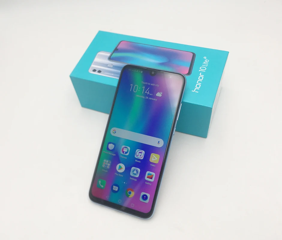 Оригинал Huawe honor 10 Lite honor 10 смартфон 6,21 дюймов 2340*1080 Восьмиядерный мобильный телефон 3 камеры отпечатков пальцев мобильный телефон