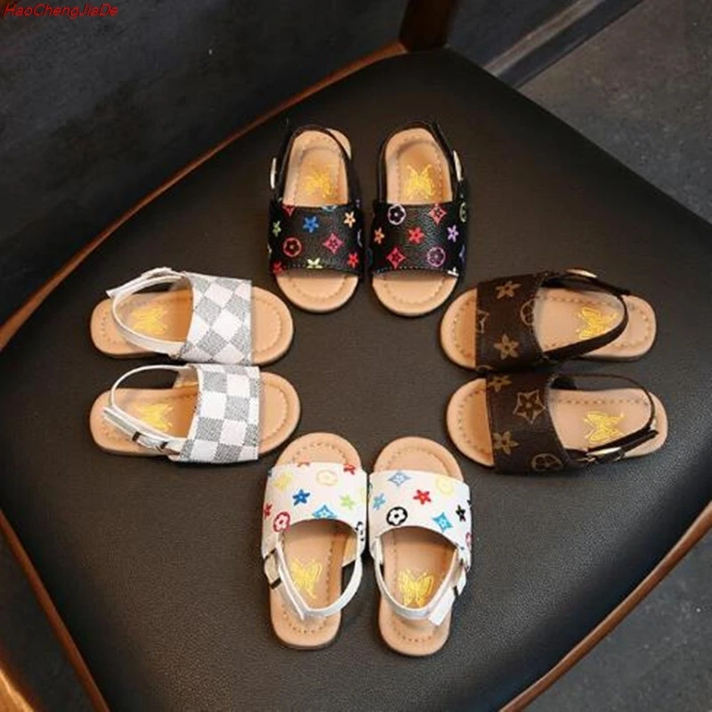 

HaoChengJiaDe Brand Kids Sandals For Girls Boys New Summer Baby Girl Sandals Baby Toddler Children Non-slip Beach Shoes EU 21-30