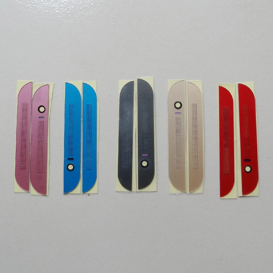 

10set=20pcs Original Front Camera Top Bottom Cover Cap For HTC One M8 Front Face Housing Speaker Grill Cap Replacement Parts