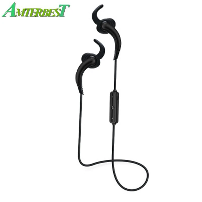 

AMTERBEST Bluetooth Earphone Wireless Sport Handfree Headset with 2 Channel Stereo Music Earphones for Android IPhone Xiaomi