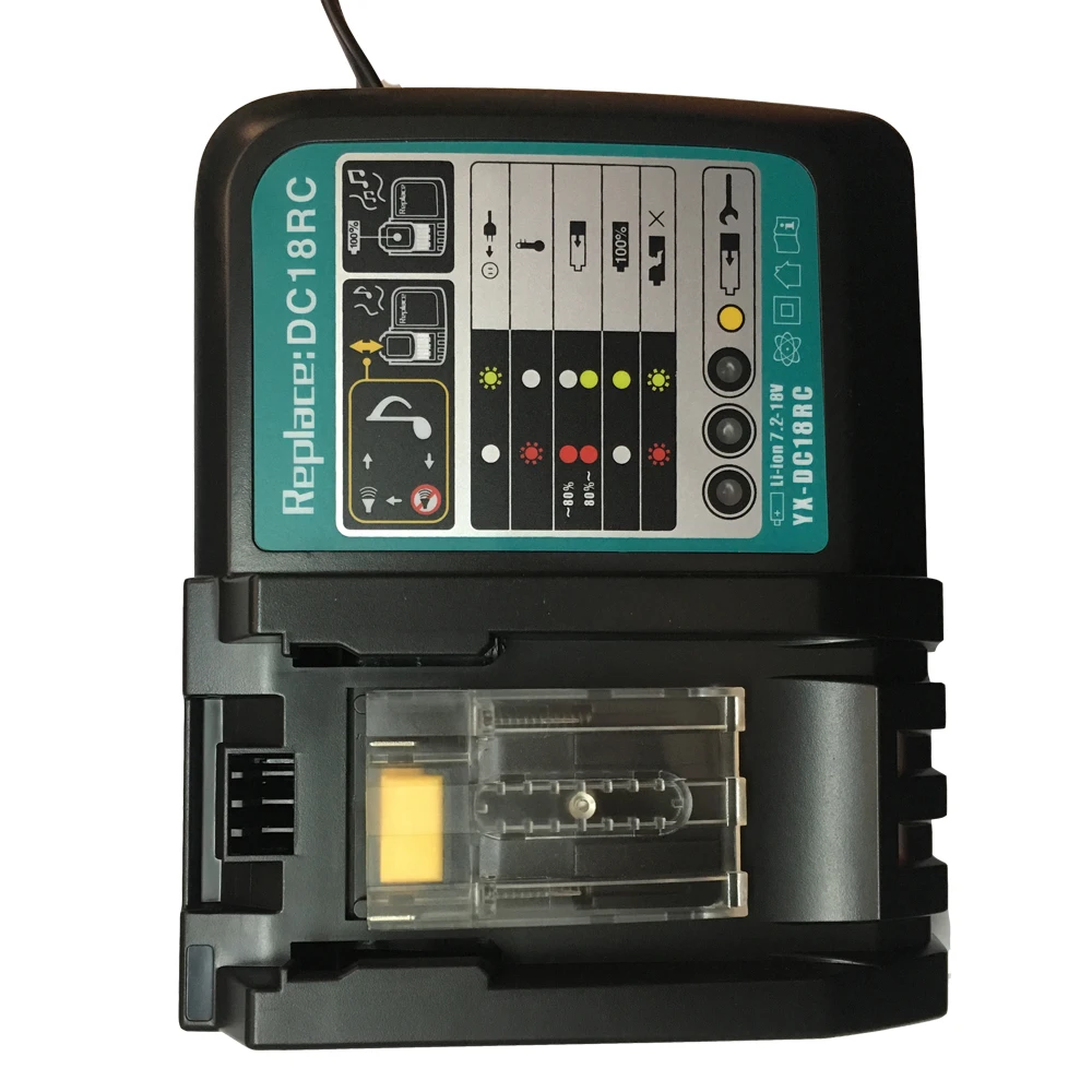 Замена Мощность инструмент Батарея Зарядное устройство для Makita DC18RA BL1830 MT7218 Макс DC 6A Lithuim ионный 7,2 V-18 V