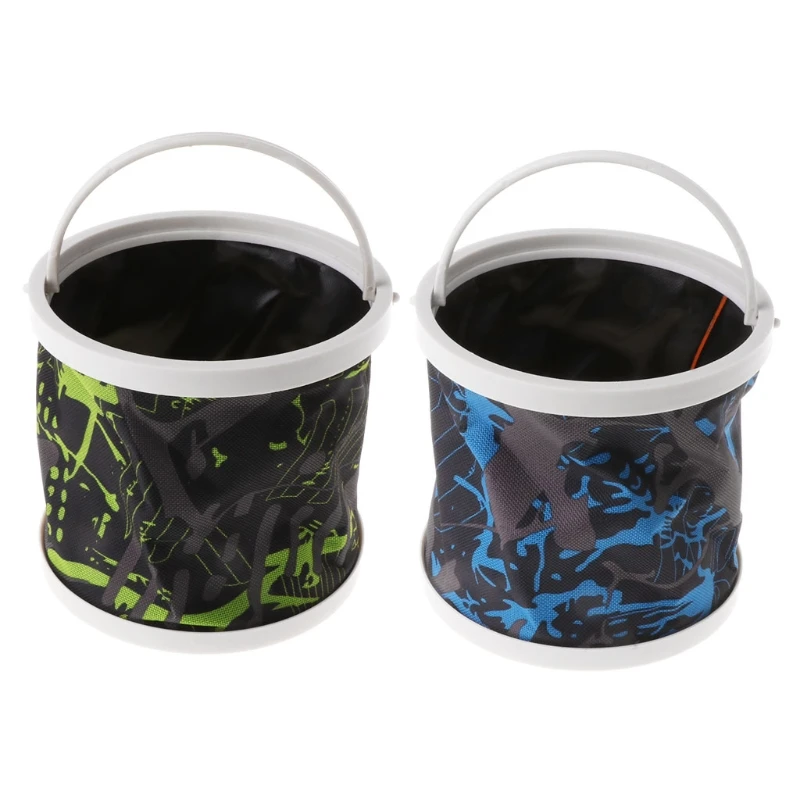 

Fishing Bucket Canvas Round Folding Outdoor Portable 14cm Storage Camping Hiking