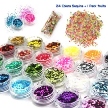 24 Colours Slime Glitter Sequins with 1000 Pieces Fruit Slices for Sparkling Decoration Glitter DIY Toys 24 Colours Slime Glitter Sequins with 1000 Pieces Fruit Slices for Sparkling Decoration Glitter DIY Toys