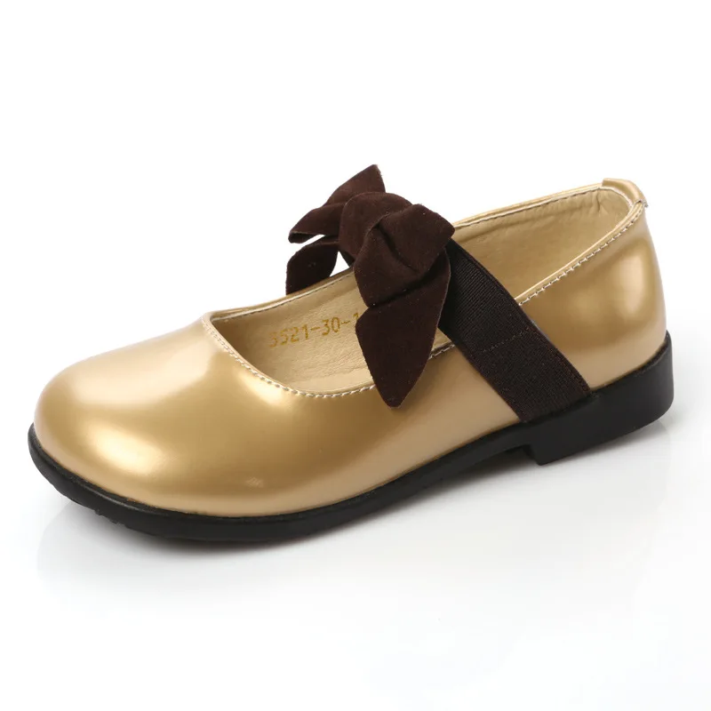 Spring Autumn New Childrens princess shoes little Baby Girls student Casual shoes bowknot Dance Wedding Party Shoes