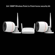 2ch SD карта хранения видео рекордер P2P 1080 P комплект камеры наблюдения водонепроницаемый ветрозащитный Противопыльный доказательство 2MP PIR термический фотоаппарат