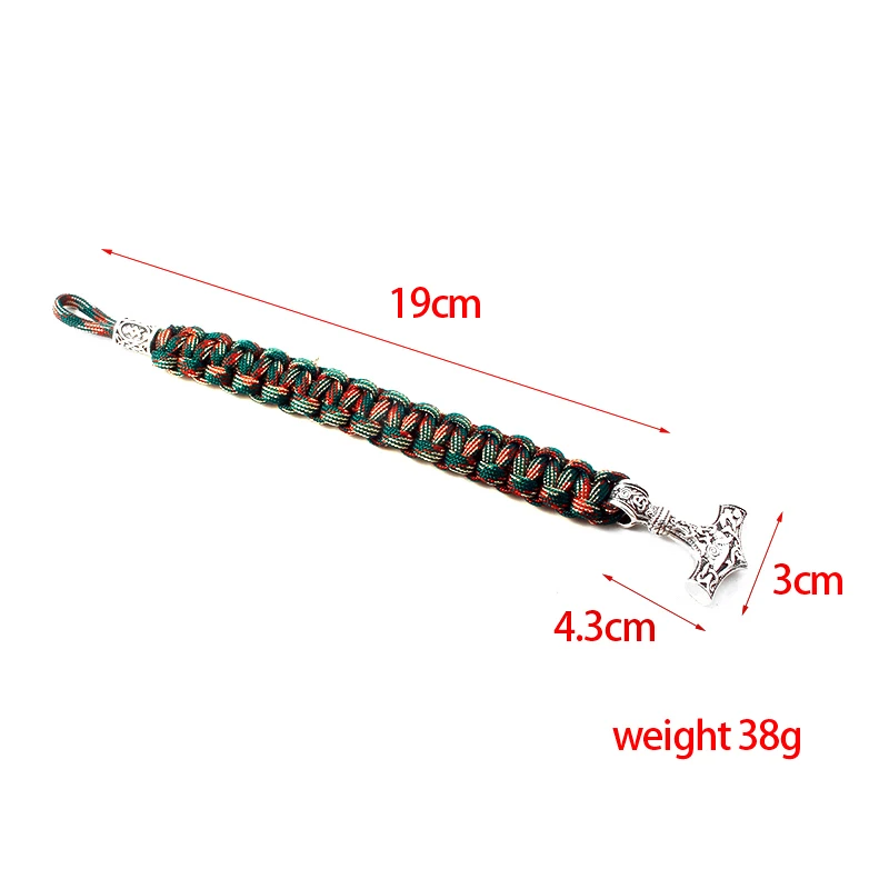 Rongji ювелирные изделия мода Викинг Ax обёрточная бумага браслеты амулет Тор 2 способа использования косплей ювелирные изделия для мужчин и женщин