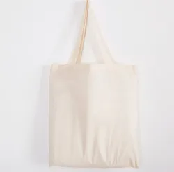 Eco - Friendly High - Capacity Canvas Tote - Reusable Cotton Shopping Bag (Handle)