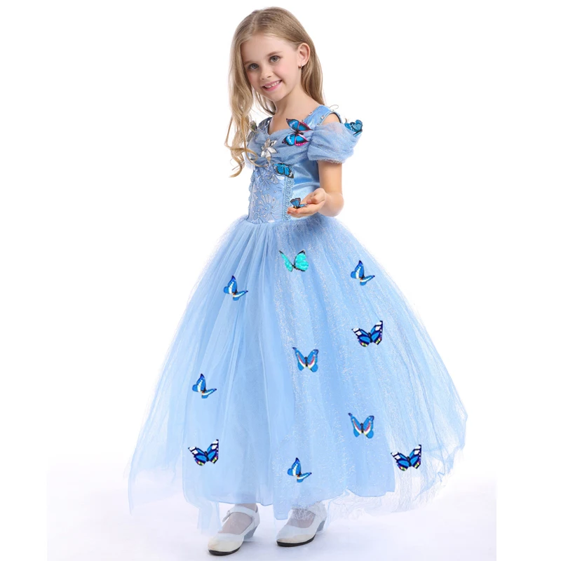 

Children's Dresses Cinderella Halloween Cosplay Costume Cinderella Princess Dress Kids Costume Party Fancy Performance Dress