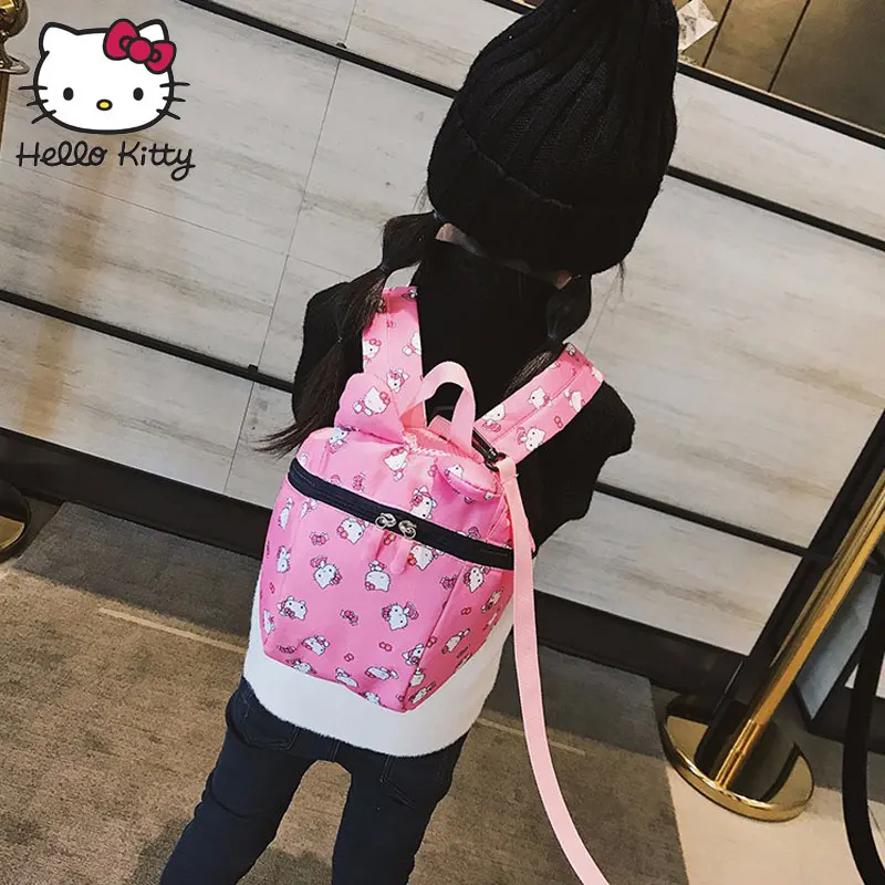 Hello kitty малыша анти потерянный рюкзак с жгут милый мультфильм ребенка прогулки поводки плечи мешок анти потерянный запястье ссылка детски