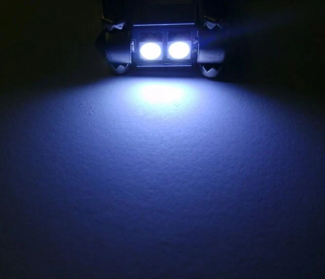 4 шт. белые светодиодные лампы CANBUS 31 мм 5050 2 SMD Festoon с алюминиевым корпусом для 12 В